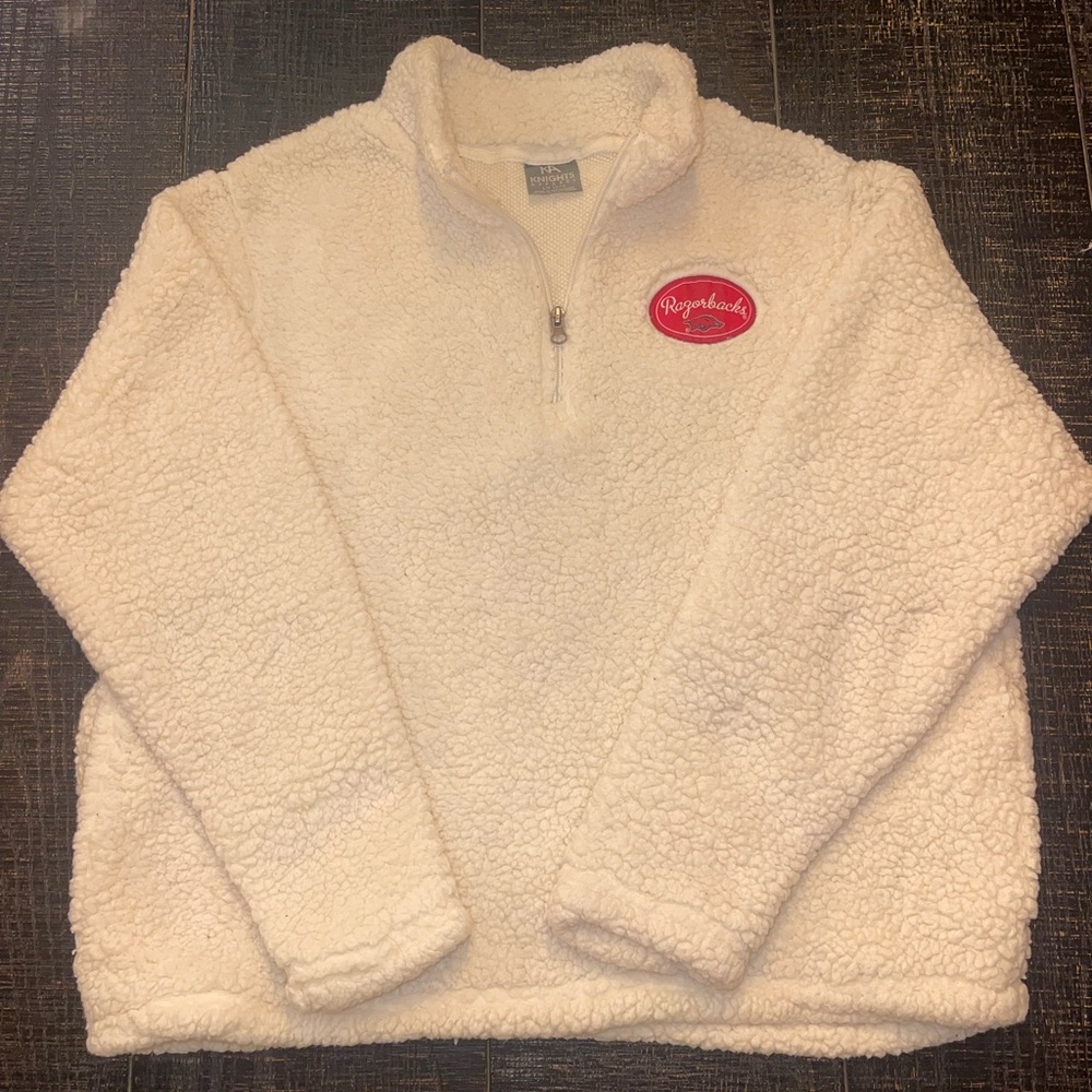 Women’s Arkansas Razorback Sherpa 1/4 Zip L